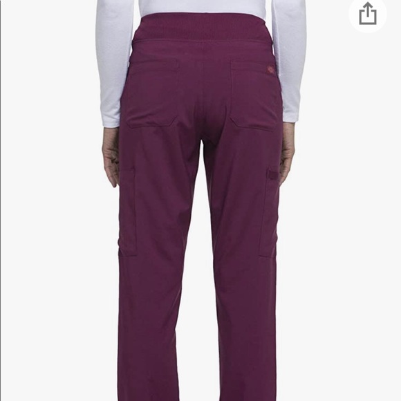Dickies EDS Essentials Wine Scrubs Medium Top and Large Natural Rise Bottoms - Picture 9 of 9
